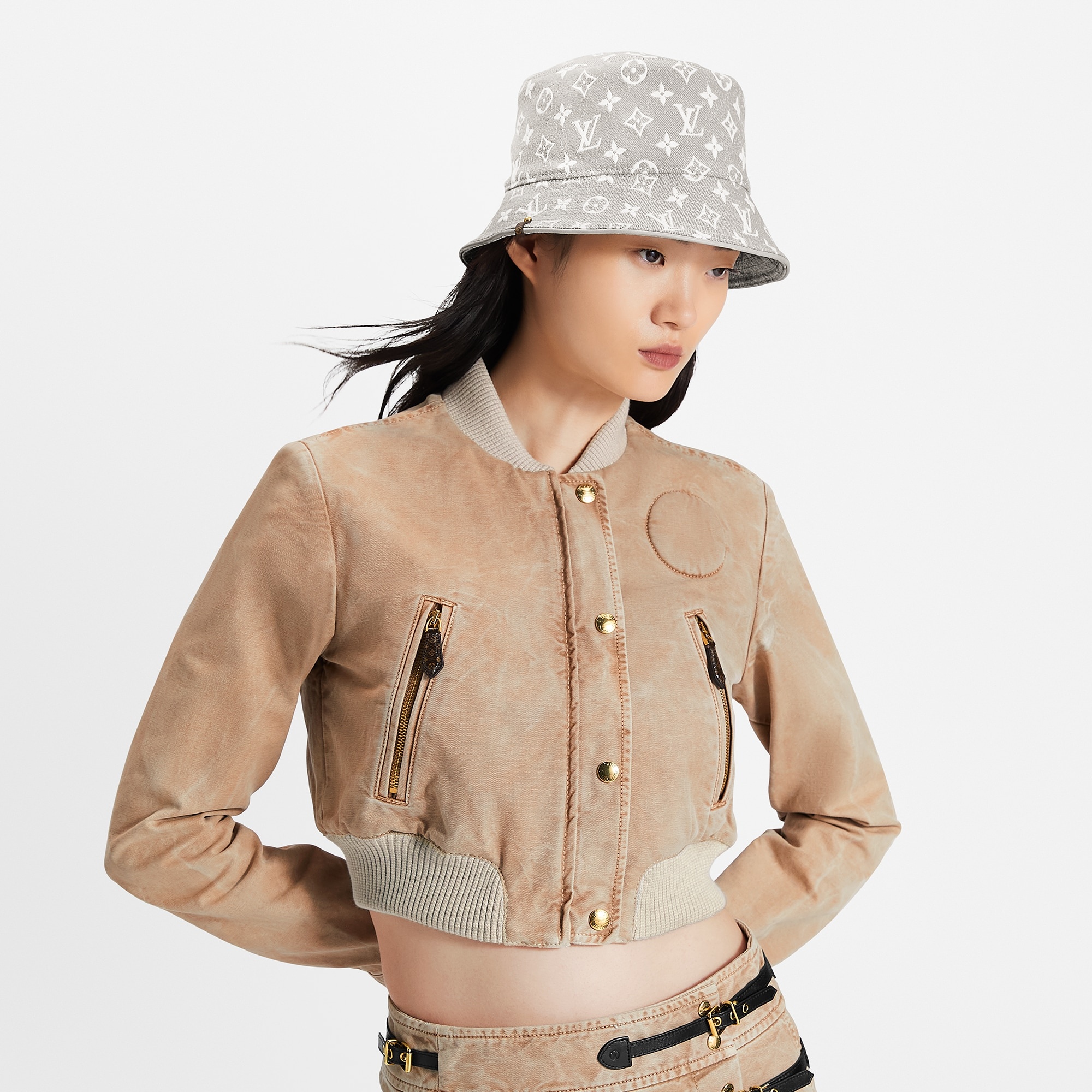 Monogram Jacquard Denim Bucket Hat - 4