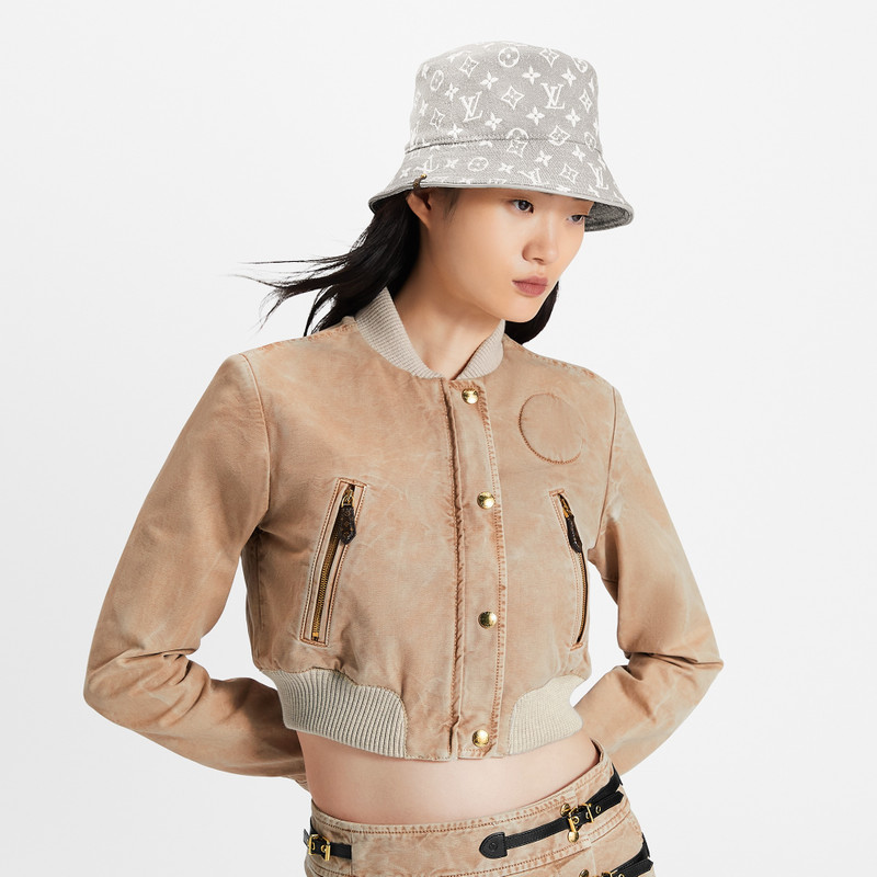 Monogram Jacquard Denim Bucket Hat 4