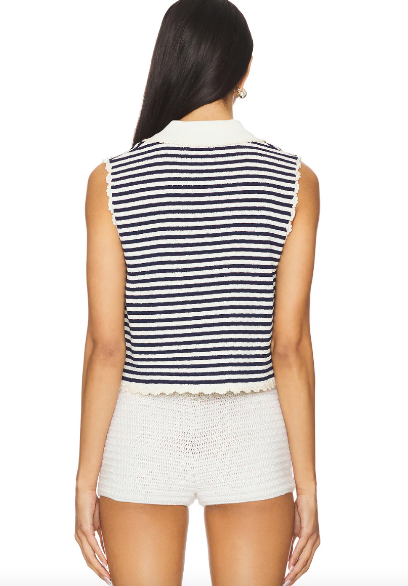 Addy Striped Knit Vest - 3