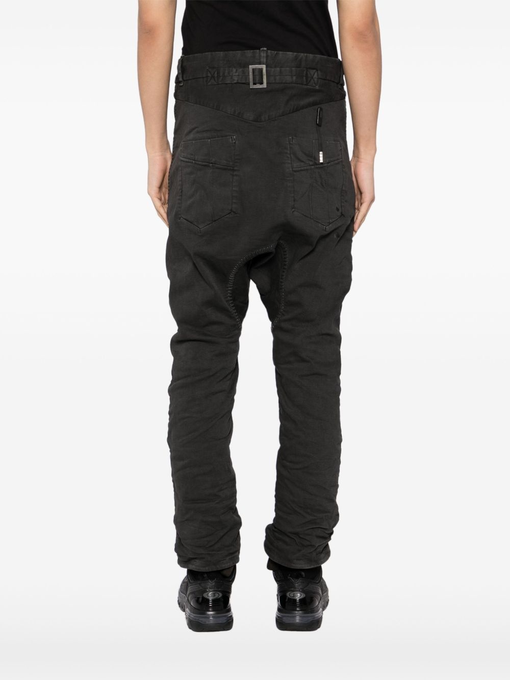 drop-crotch trousers - 4