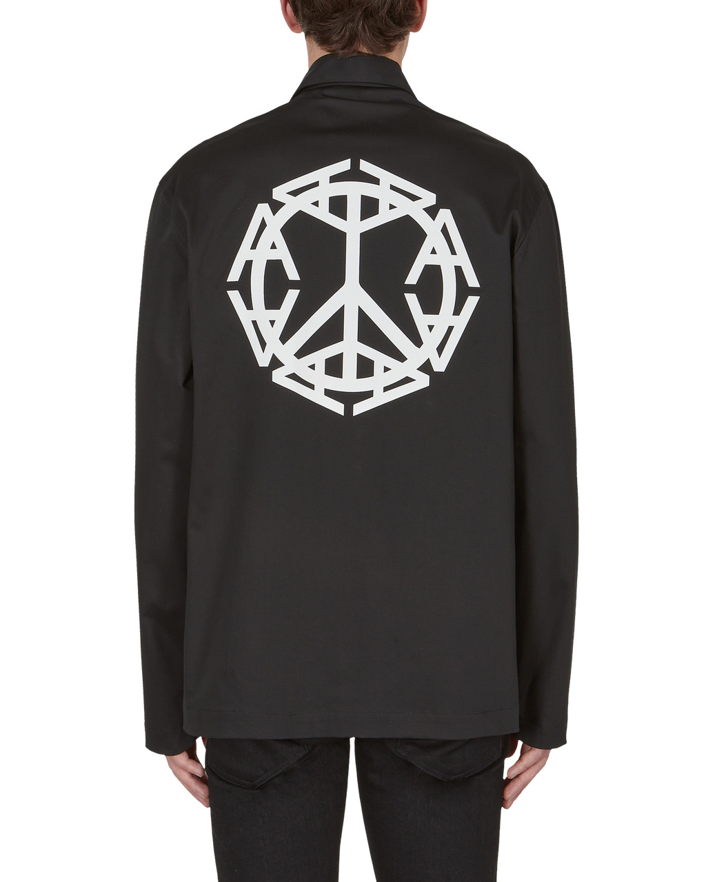 PEACE SIGN GRAPHIC ZIP JACKET - 5