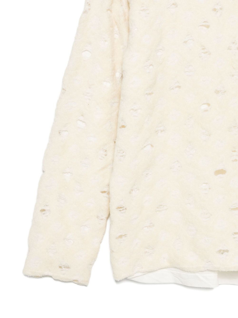 wool blend distressed sweater 3