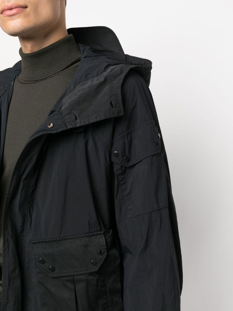 cargo-pocket hooded jacket - 5