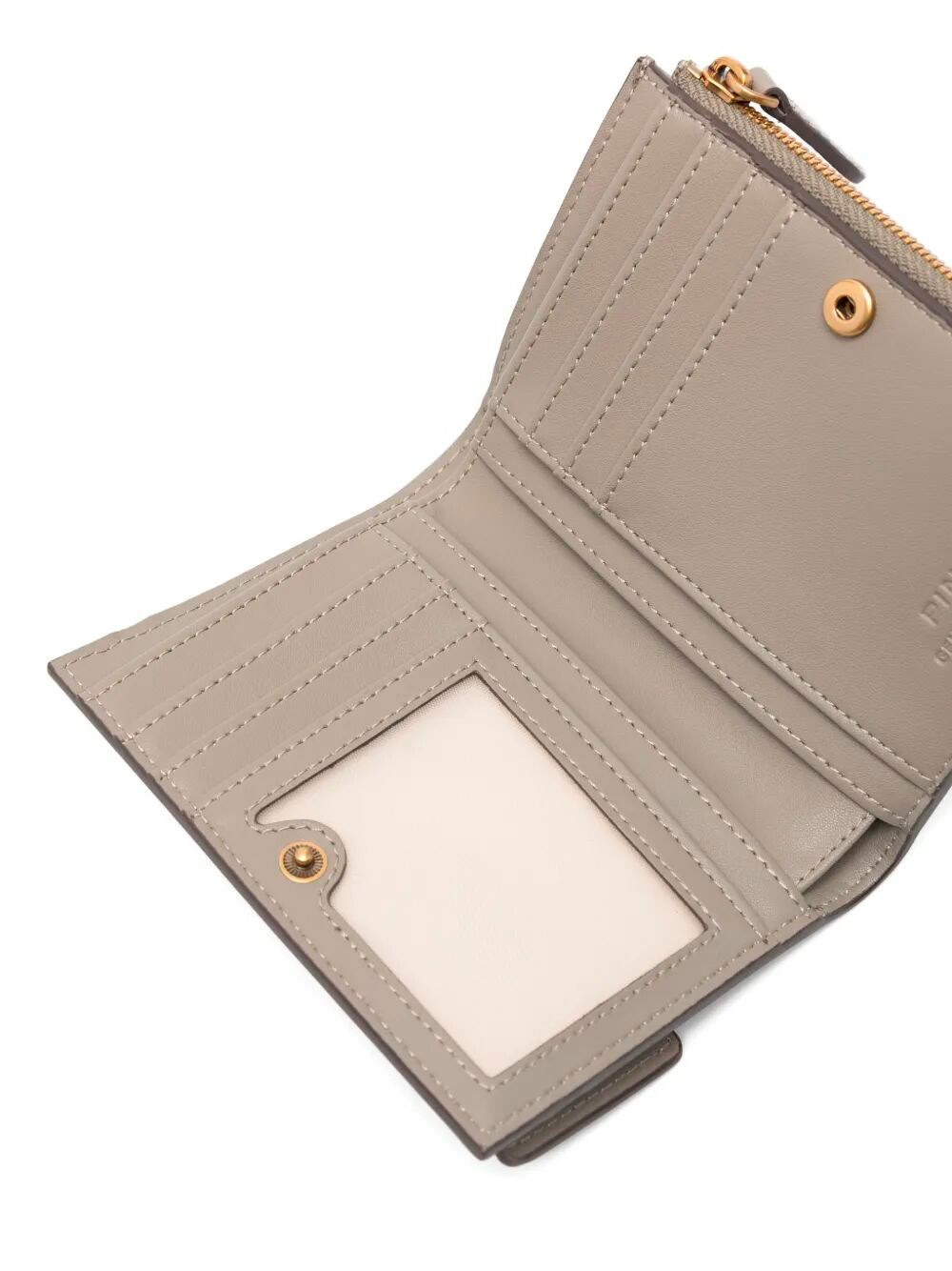Small Wallet In Leather With Logo - 3