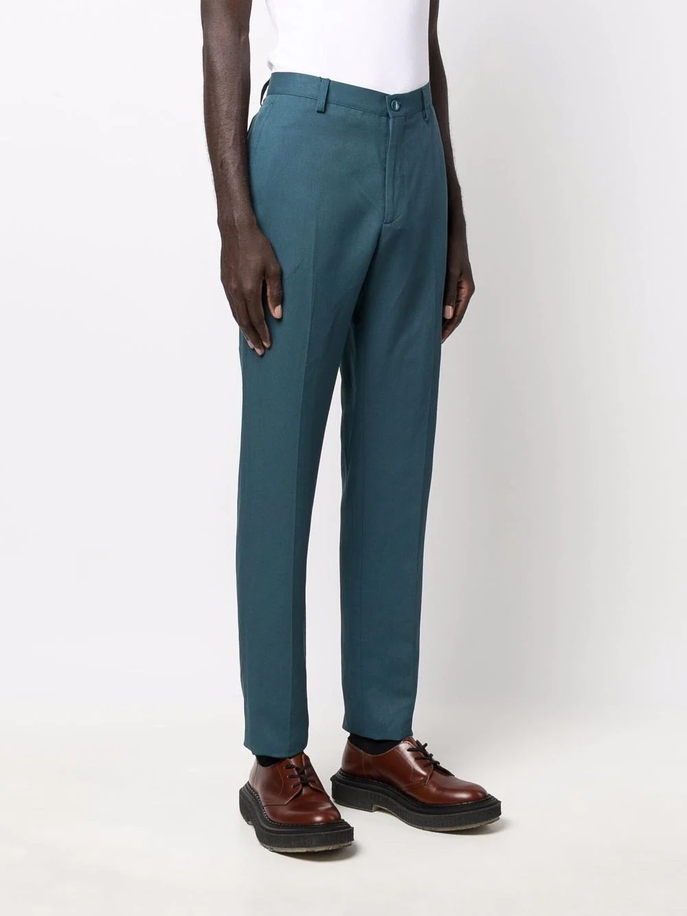 mid-rise straight trousers - 3