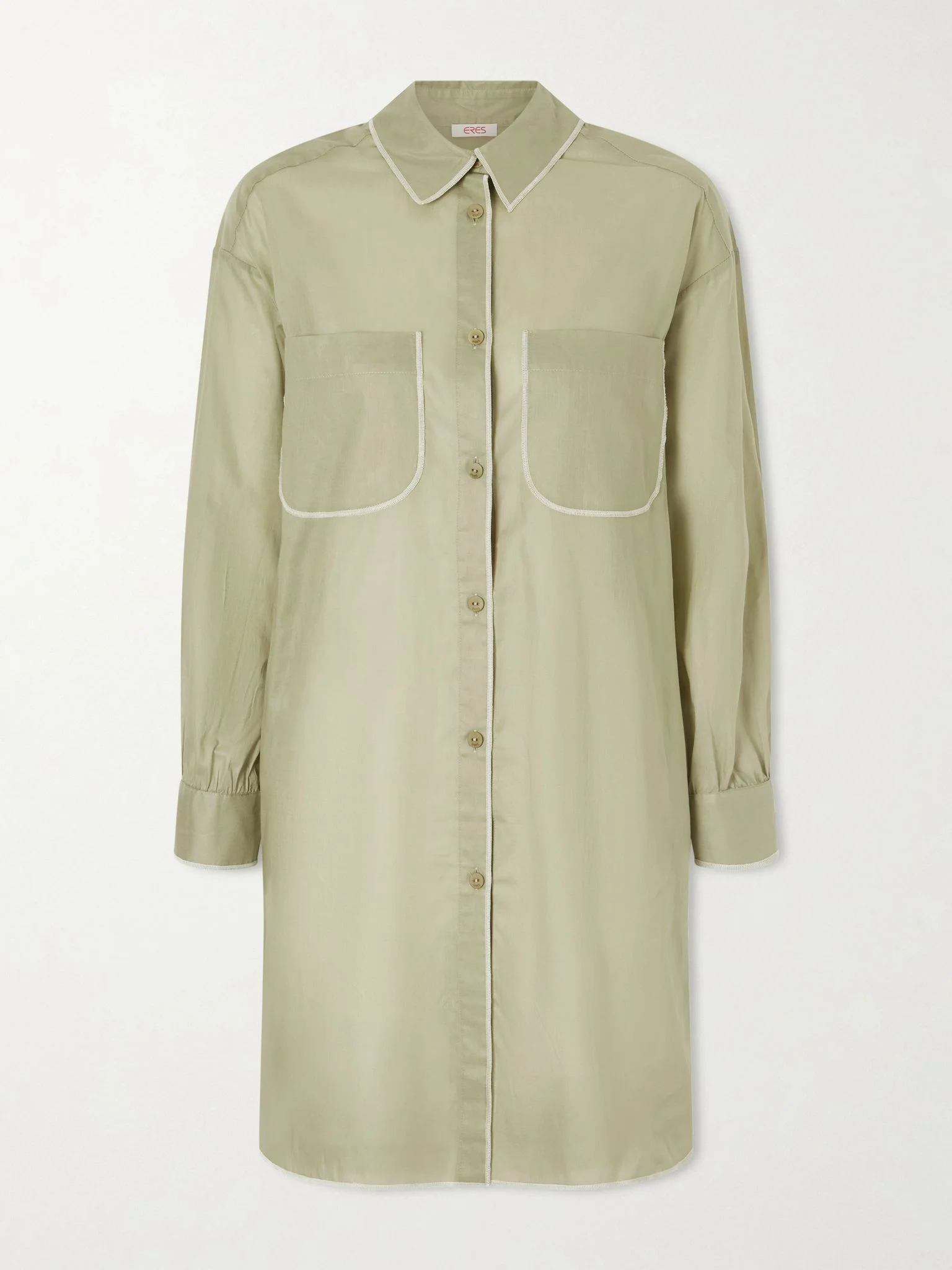 Phare cotton woven shirt Green - 1