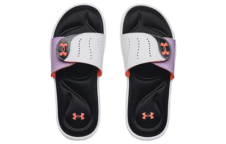 (WMNS) Under Armour Ignite 9 Slide 'White Black' 3022717-112 - 5