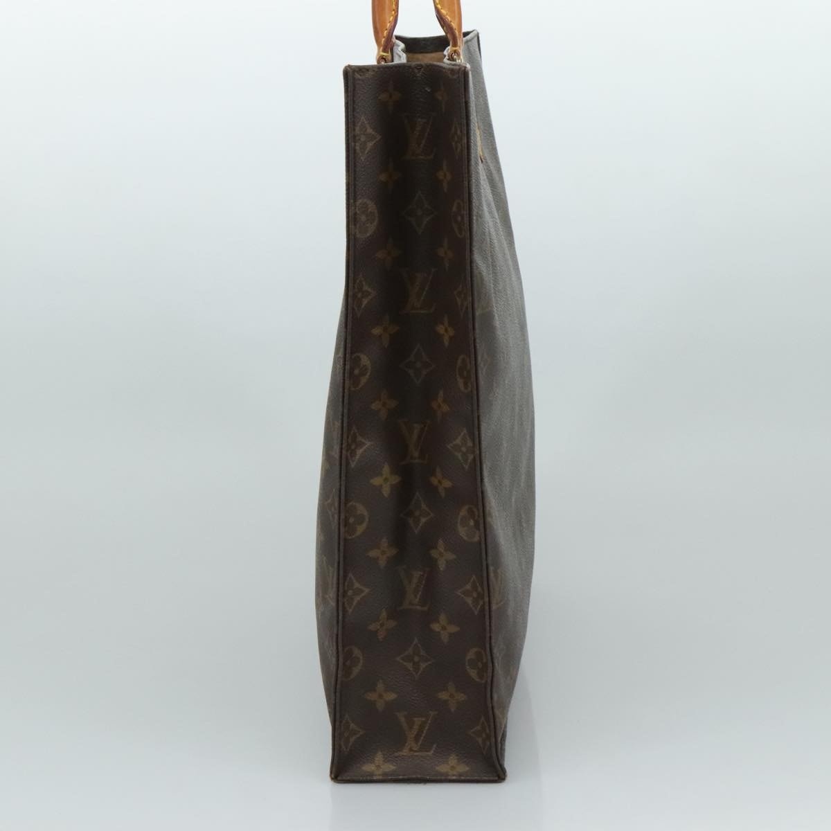 LOUIS VUITTON Monogram Sac Plat Hand Bag M51140 - 4