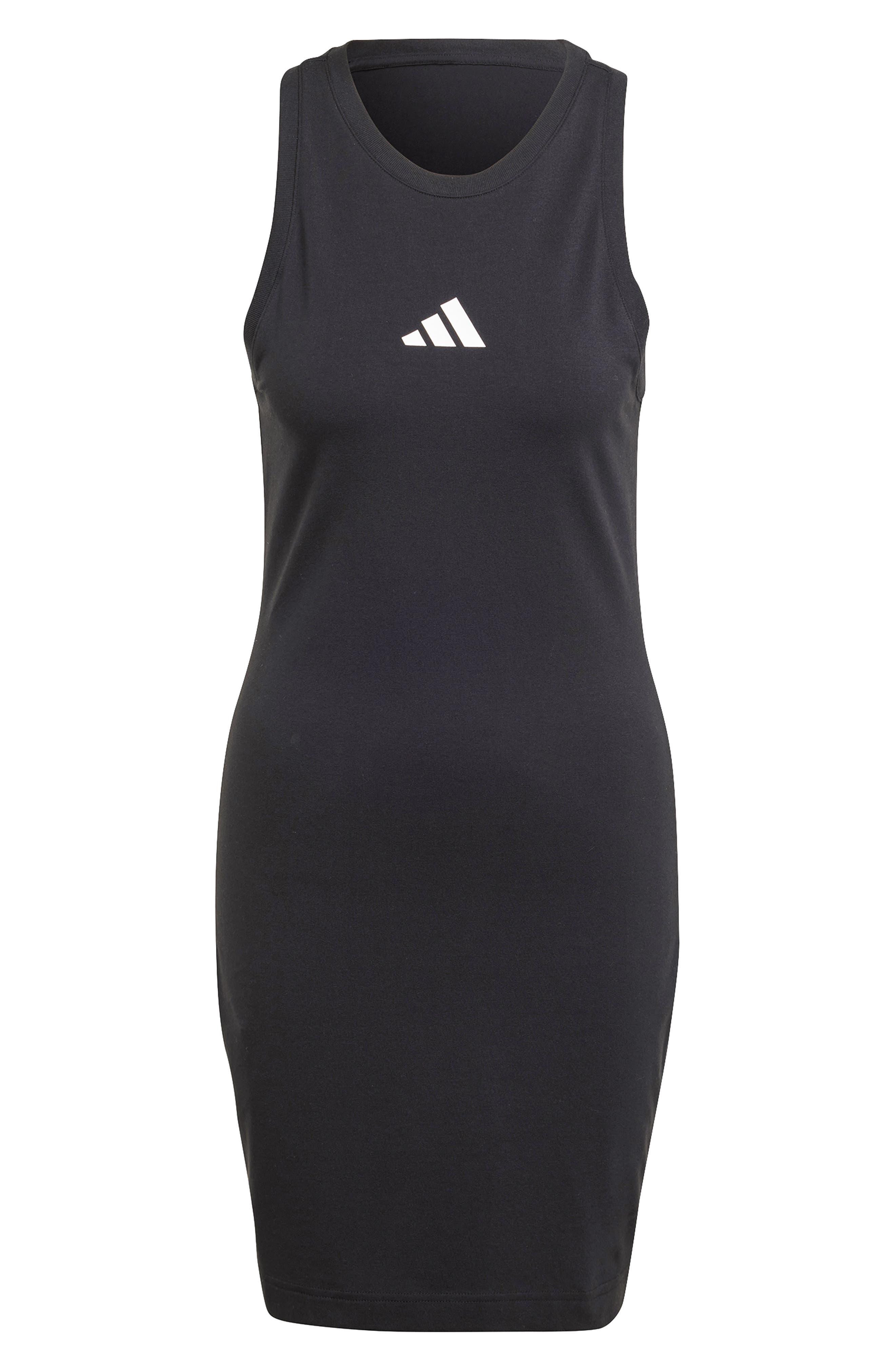 adidas Future Icons Logo Dress in Black at Nordstrom - 4