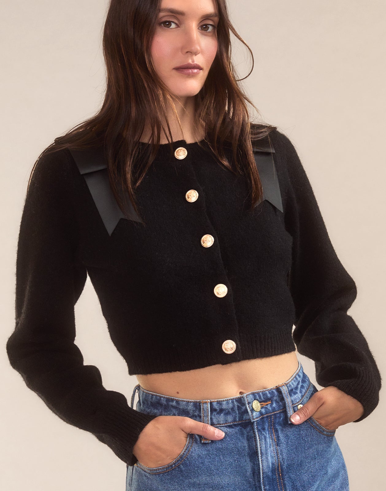 Ivy Cropped Wool Cardigan - 4
