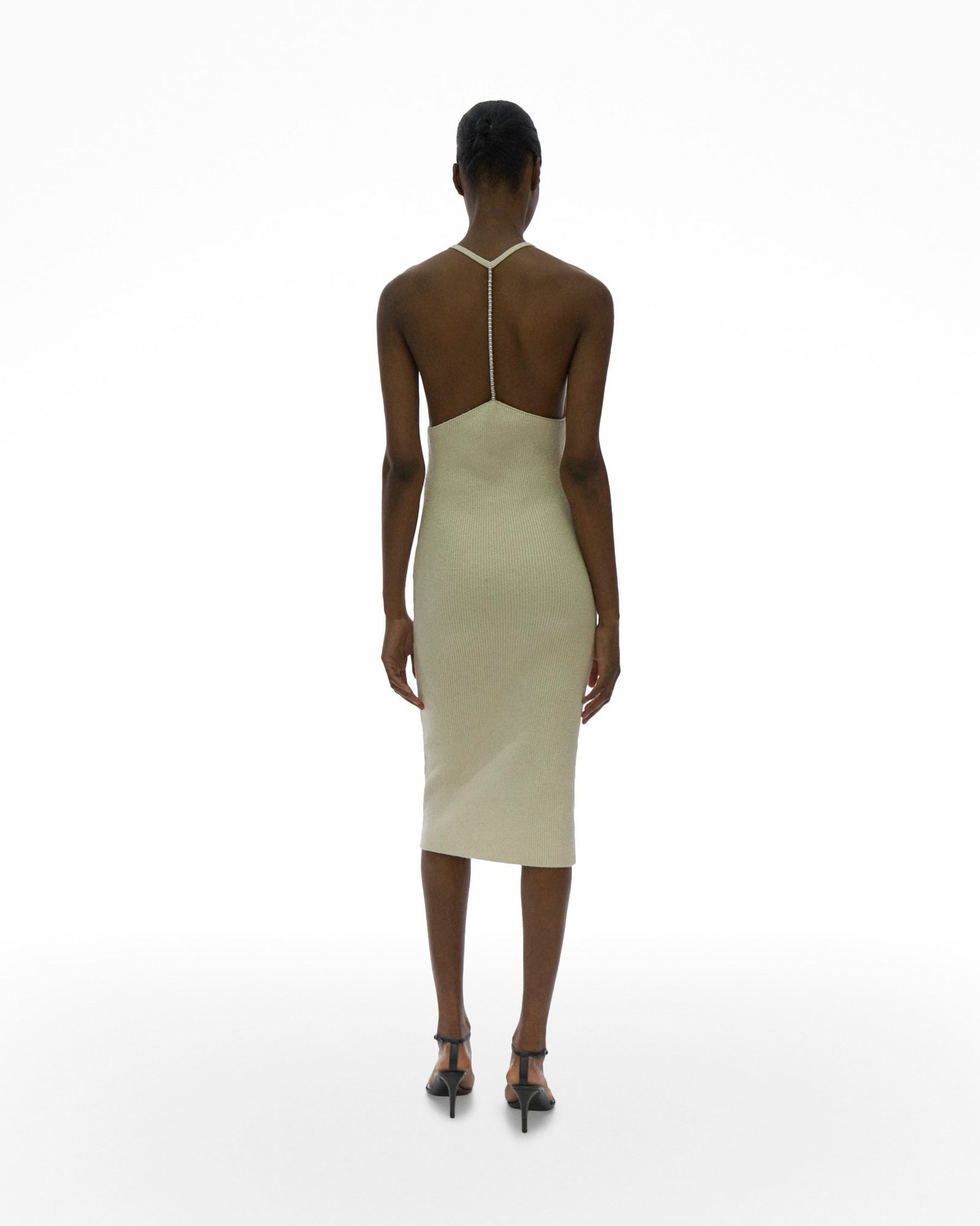 BEADED RIB TANK DRESS - 4