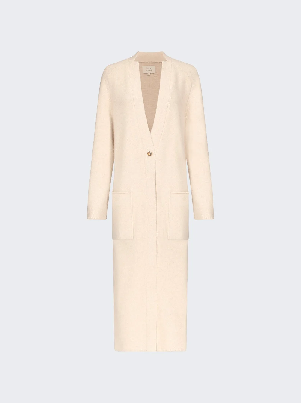 Smet Maxi Knit Cardigan Stone Melange - 1