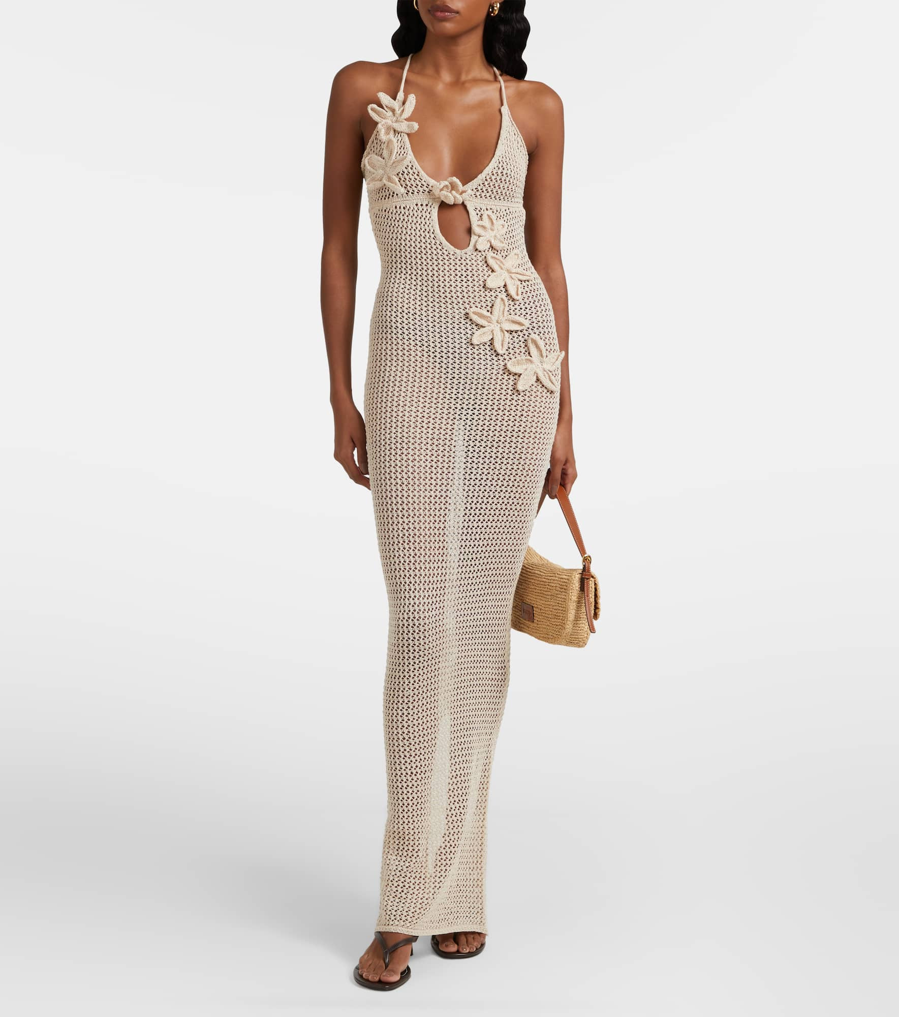 Hilsa open-knit lamé beach cover-up - 2