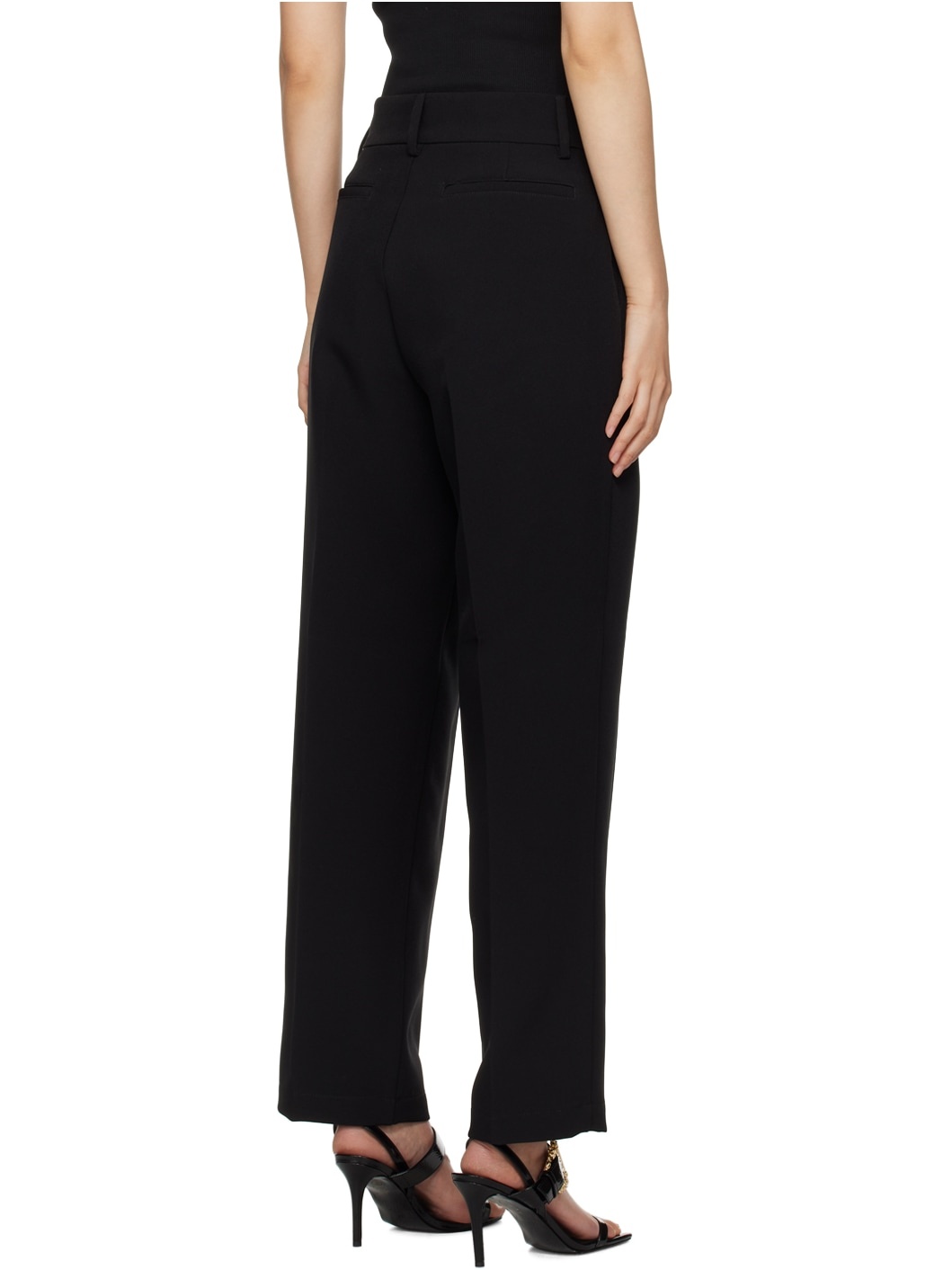 Black Pleated Trousers - 3