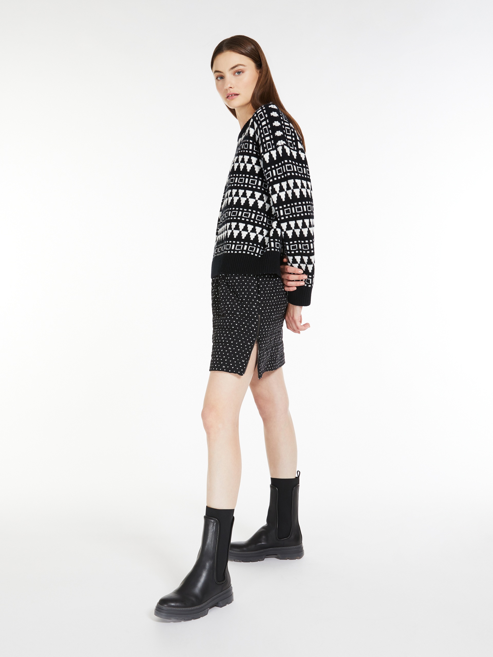 MINCIO Printed silk skirt - 2
