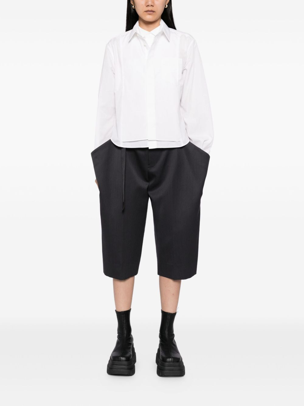cropped shirt - 2