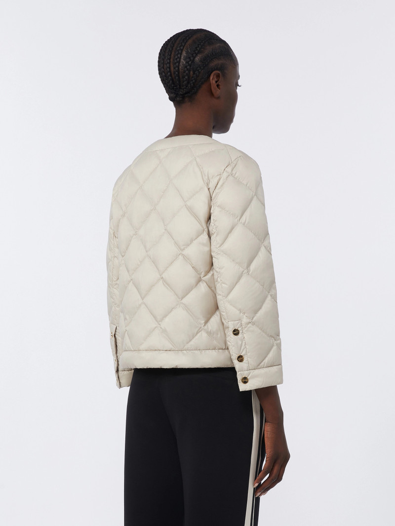 SOFTA Short water-repellent canvas padded jacket - SAND 4