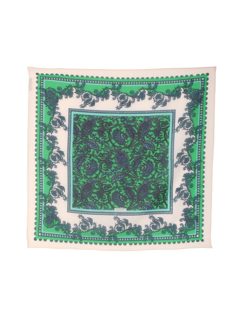 SILK COTTON SQUARE SCARF - 3