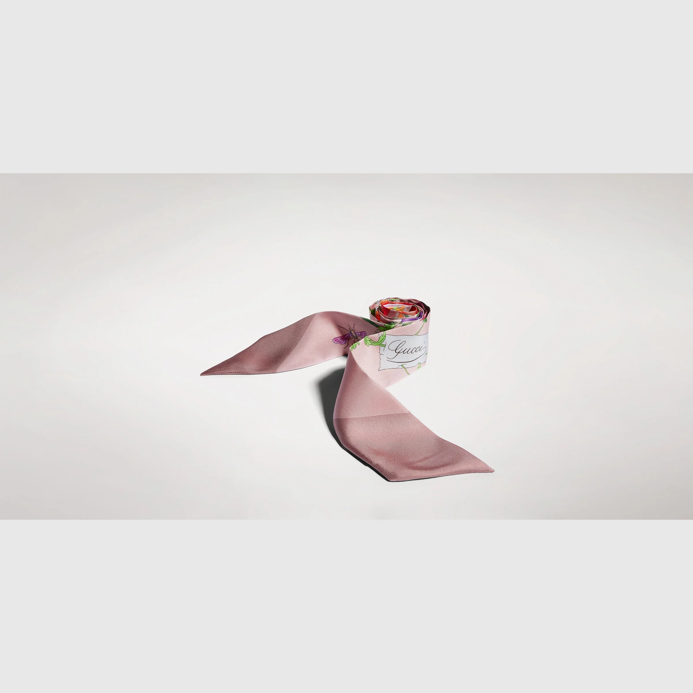 Printed silk twill ribbon - 1
