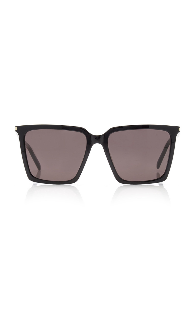 Square-Frame Acetate Sunglasses black - 1
