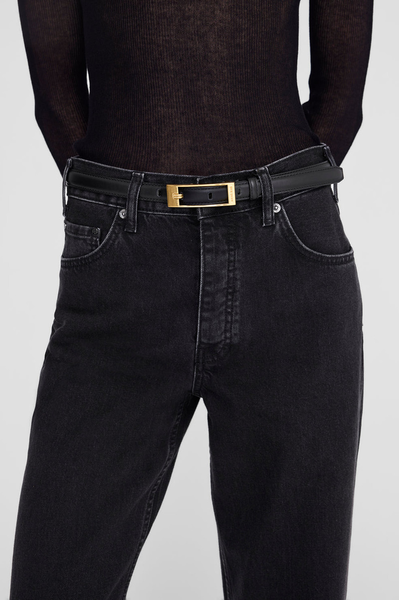 Elly Belt Smooth Leather - Black 4