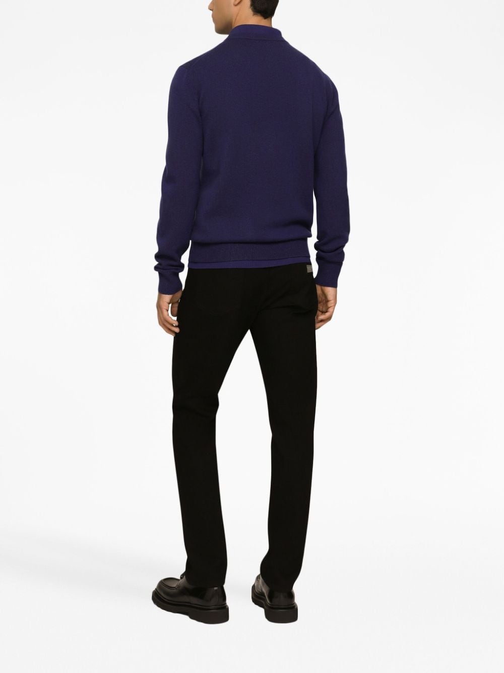 logo-plaque slim-fit jeans - 4