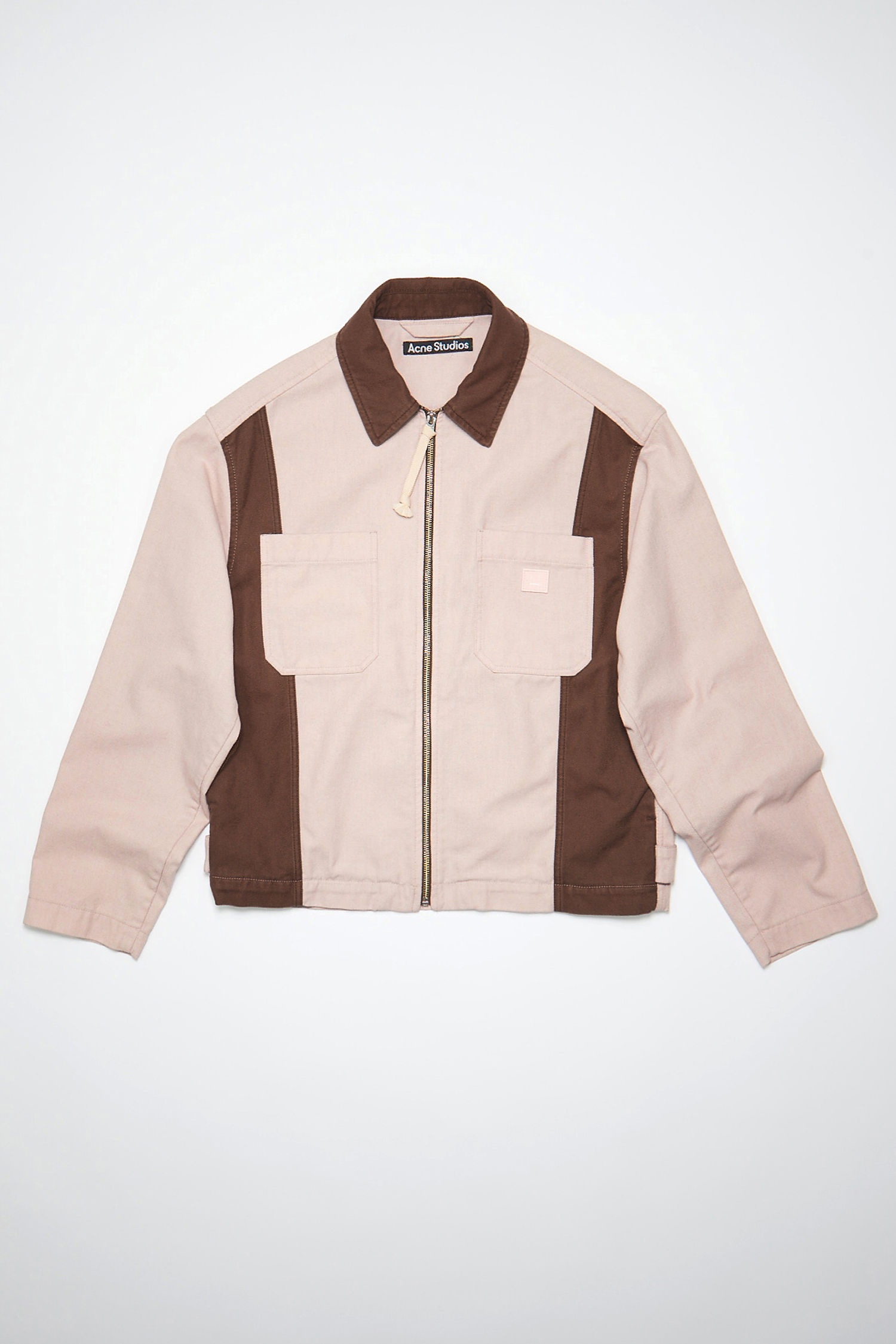 Workwear jacket - Powder Pink/Dark brown - 1