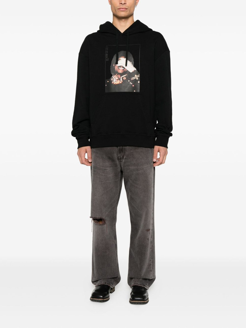 ih nom uh nit graphic-print hoodie outlook