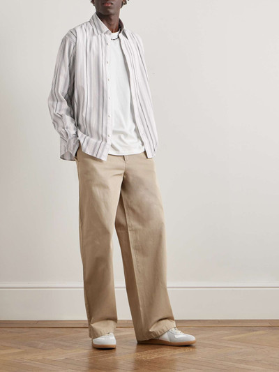 Acne Studios Pablo Straight-Leg Cotton-Drill Trousers outlook