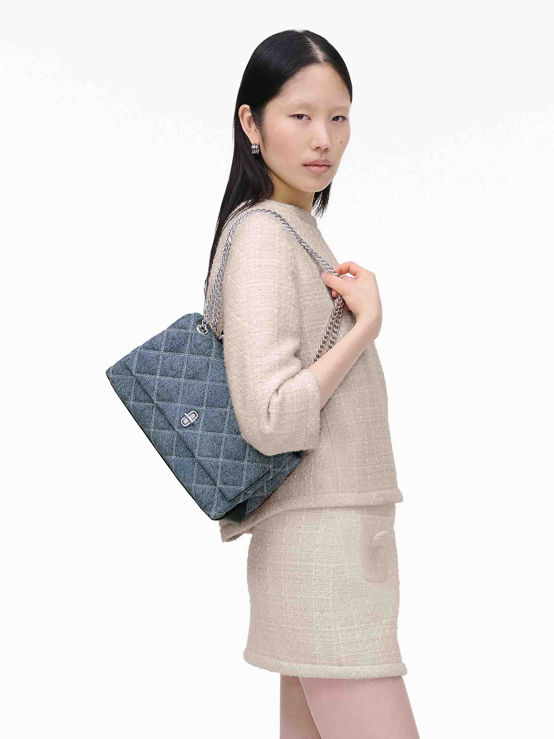 THE QUILTED DENIM DUAL CONVERTIBLE BAG - 2