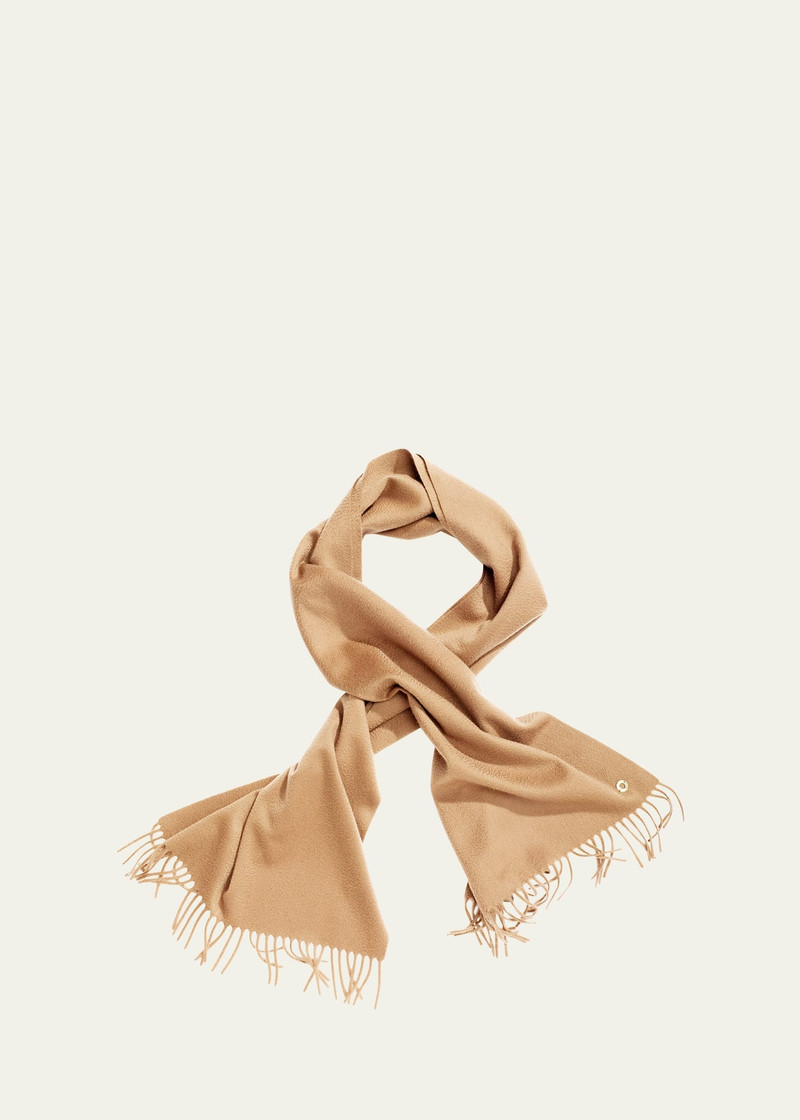 Loro Piana Cashmere Sciarpa Grande Fringe-Trim Scarf outlook