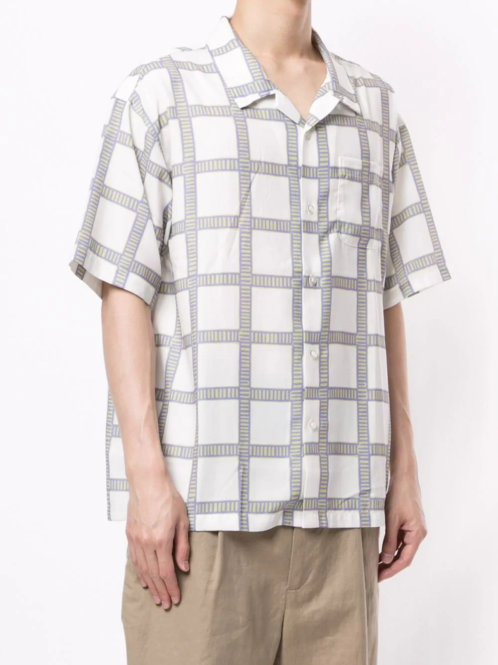 hand-drawn check shirt - 3