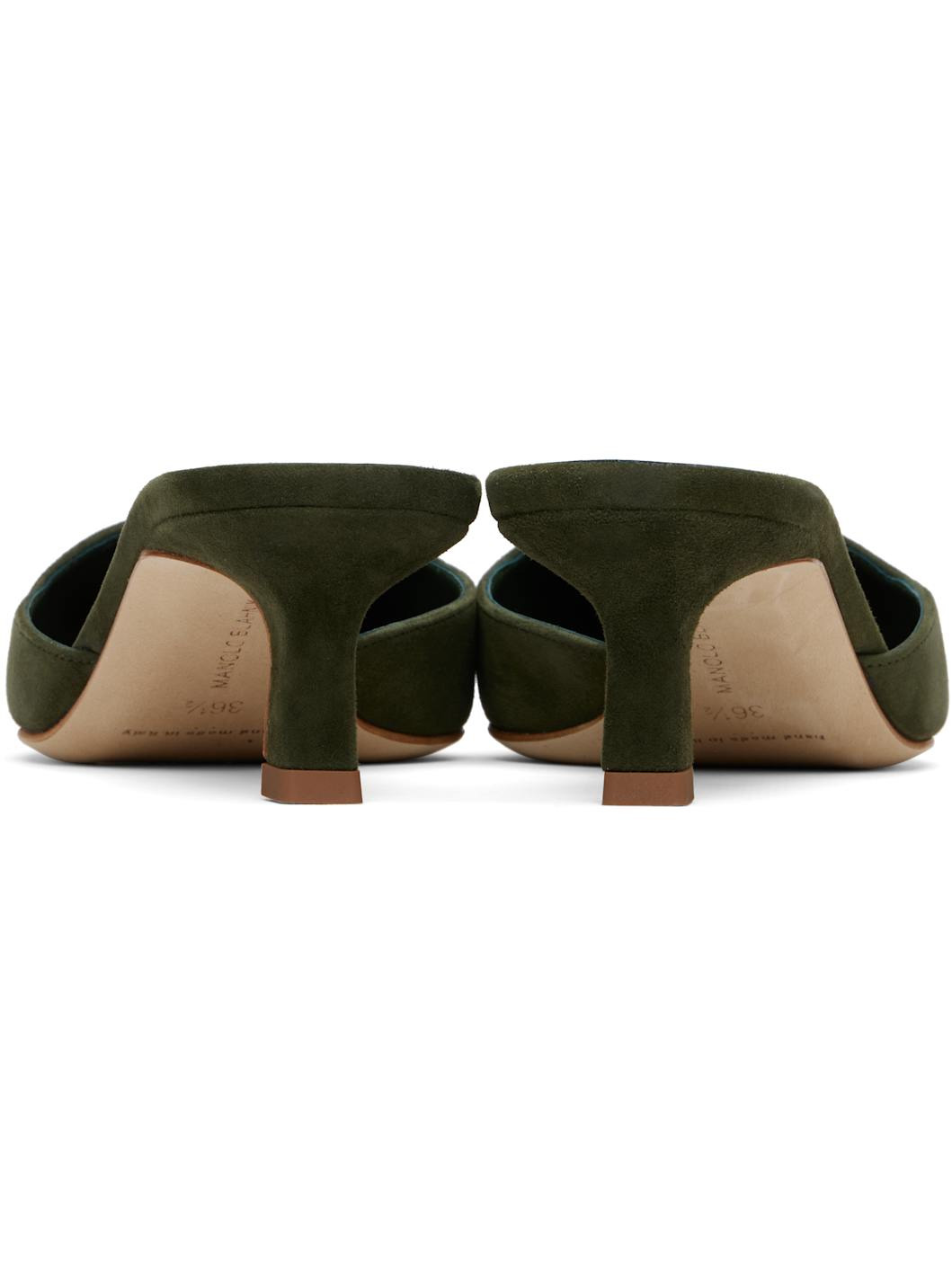 Khaki Moiramu Mules - 2