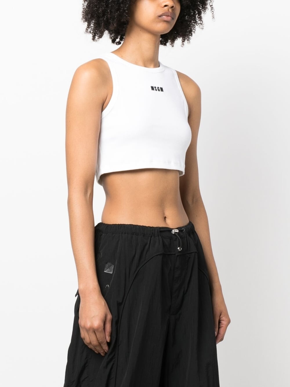 Msgm Top Bianco Donna - 4