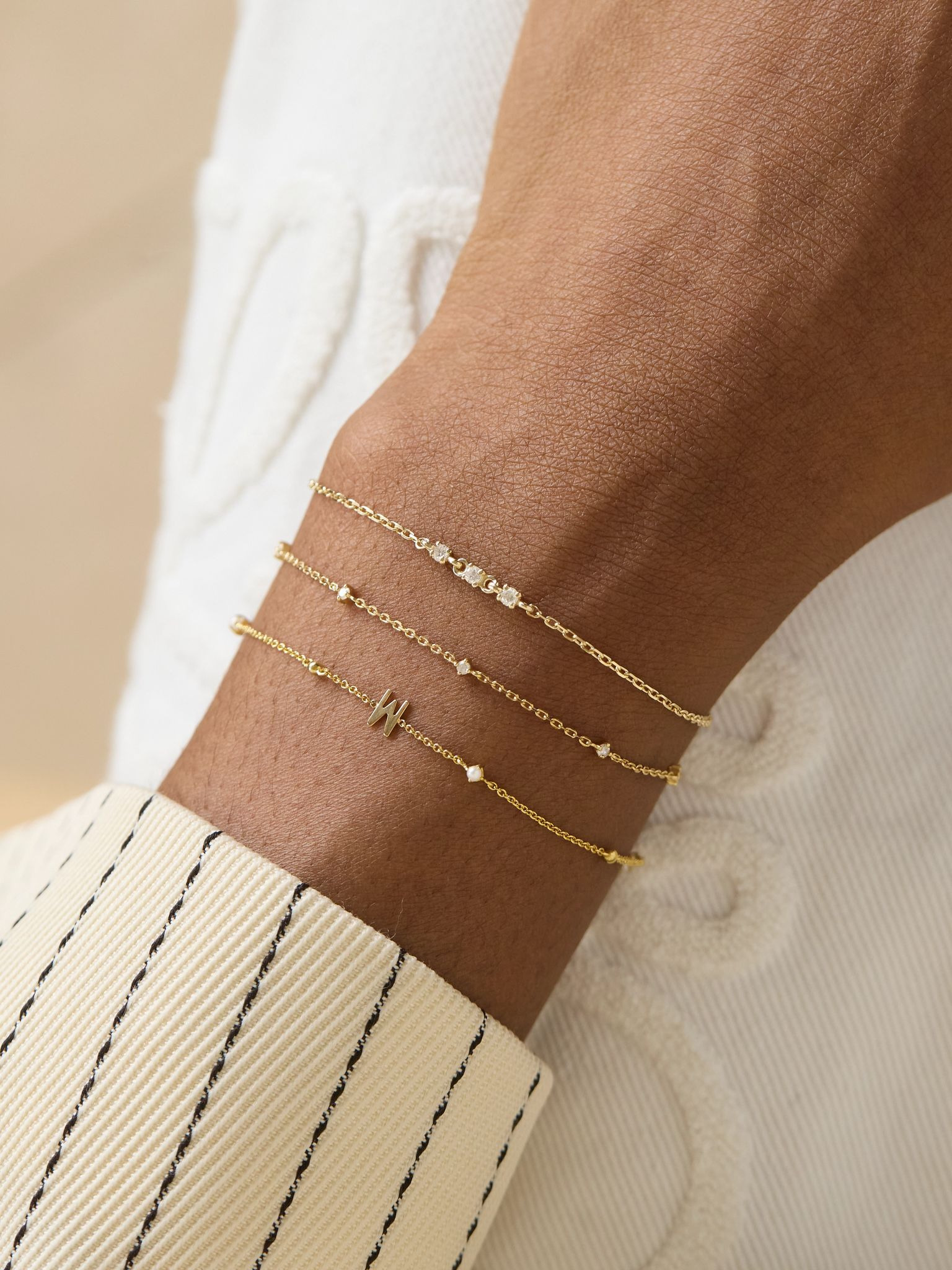 14-karat gold diamond bracelet Gold - 2