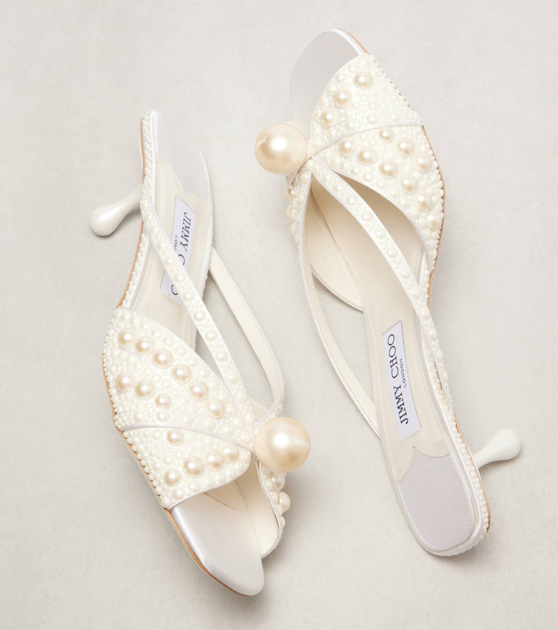 Siva 50 embellished satin mules 5