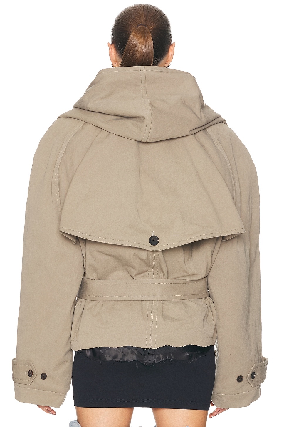 Hooded Trench Coat - 3