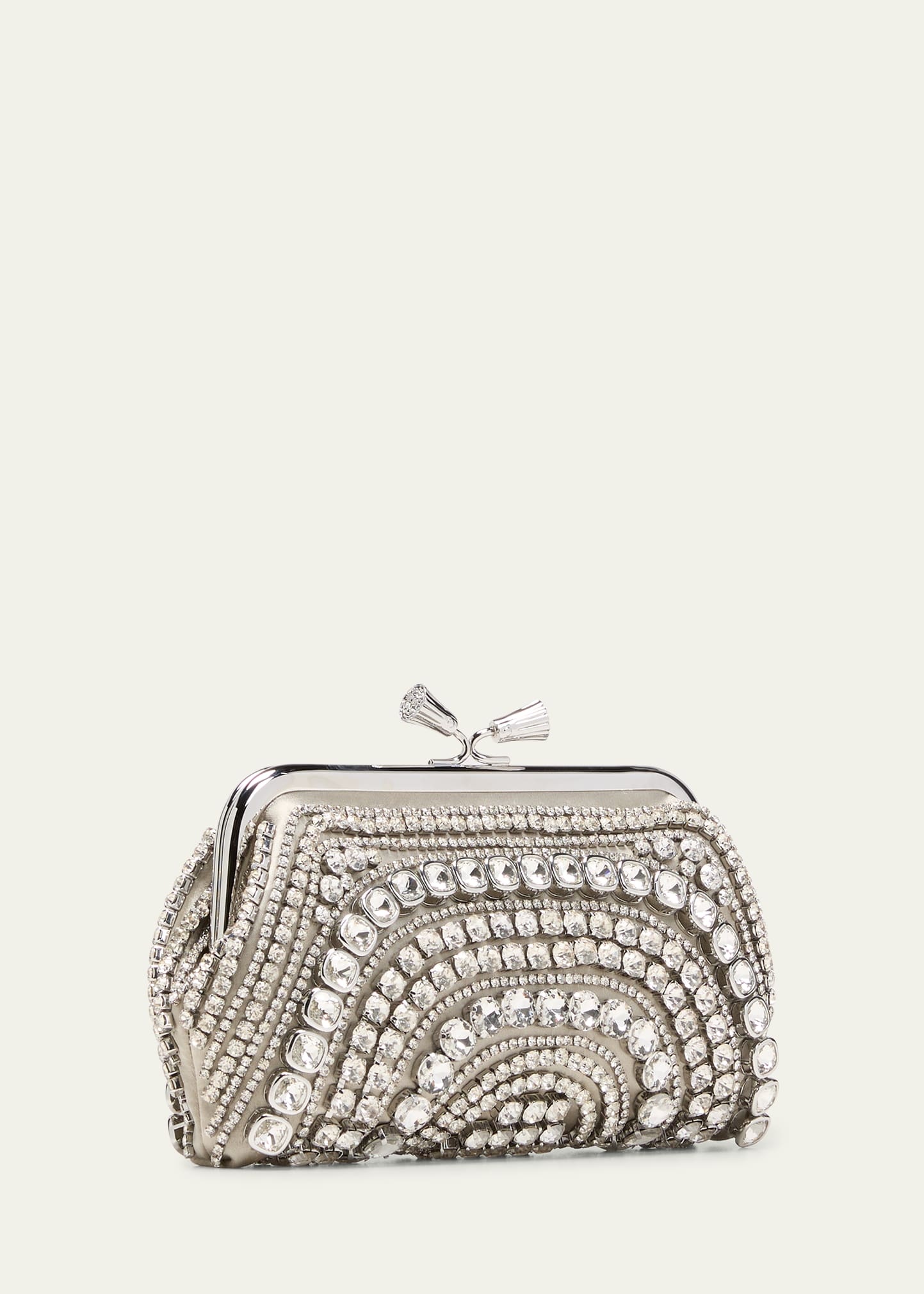 Maud Crystal Tassel Clutch Bag - 3