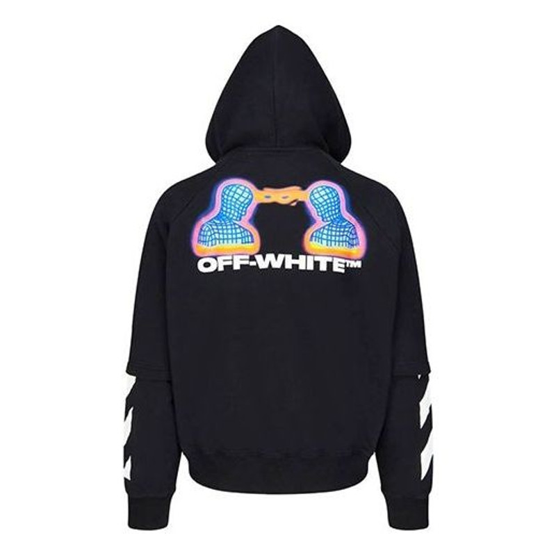 Off-White Men's Off-White Character Printing Black OMBB051E19E300061088 outlook