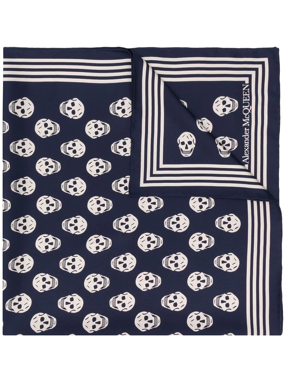 skull print scarf - 1