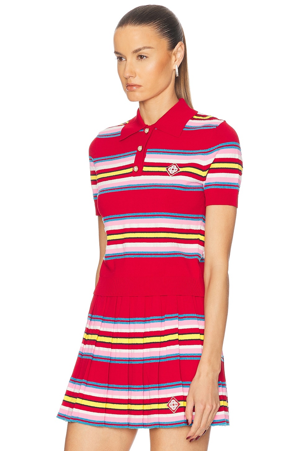 Striped Polo Top - 2