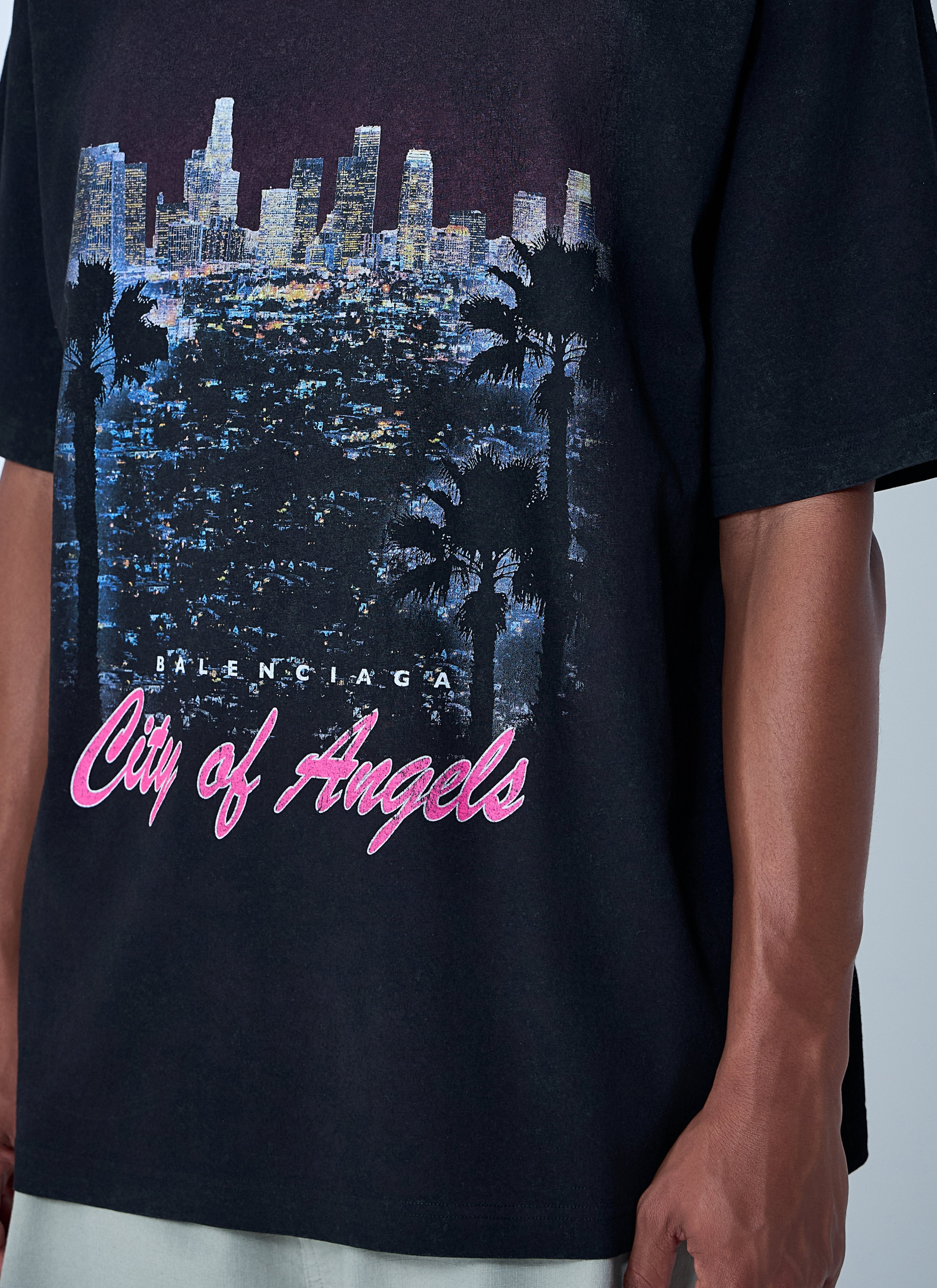 Balenciaga Men City Of Angels T-Shirt - 5