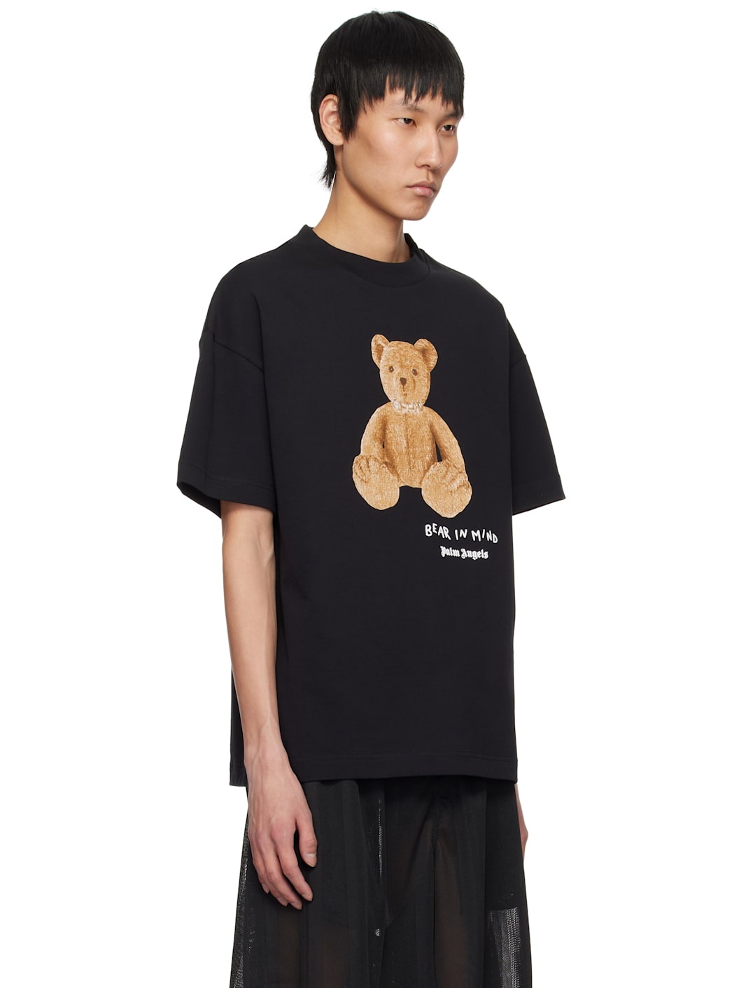 Black 'Bear in Mind' T-shirt - 2