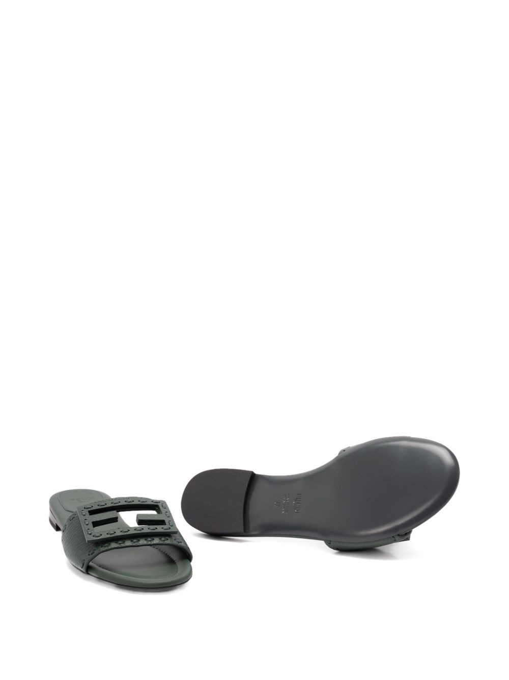 logo-embellished flat sandals - 5