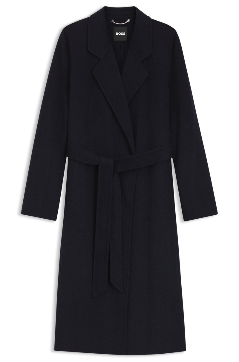 SLIM-FIT COAT IN A GLEN-CHECKED WOOL BLEND 1