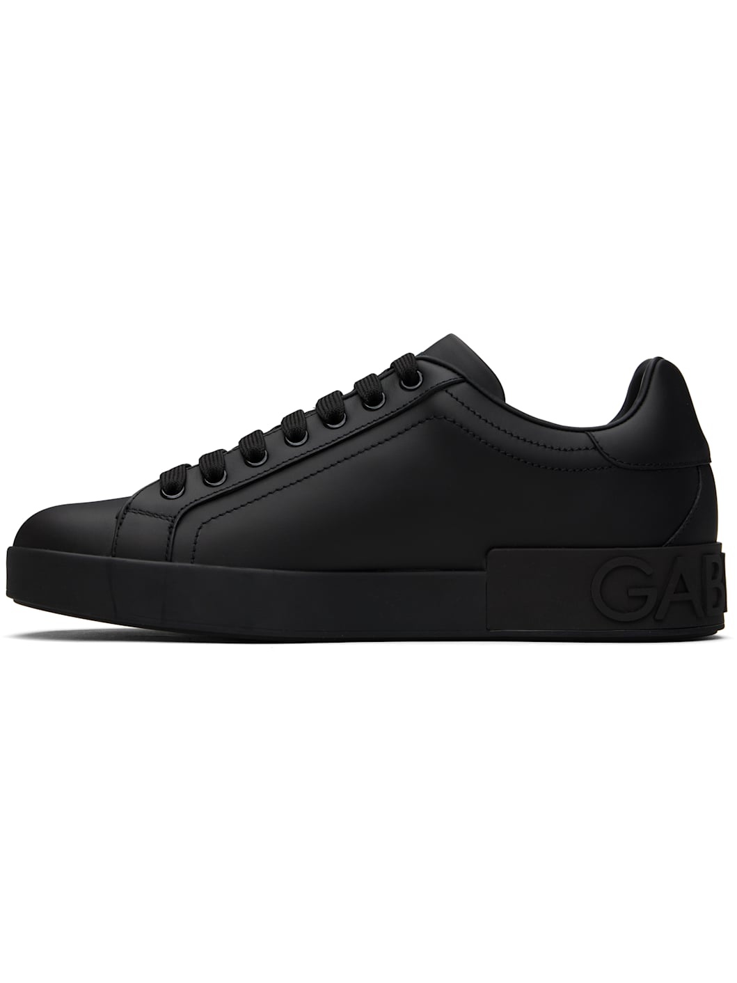 Black Calfskin Portofino Sneakers - 3