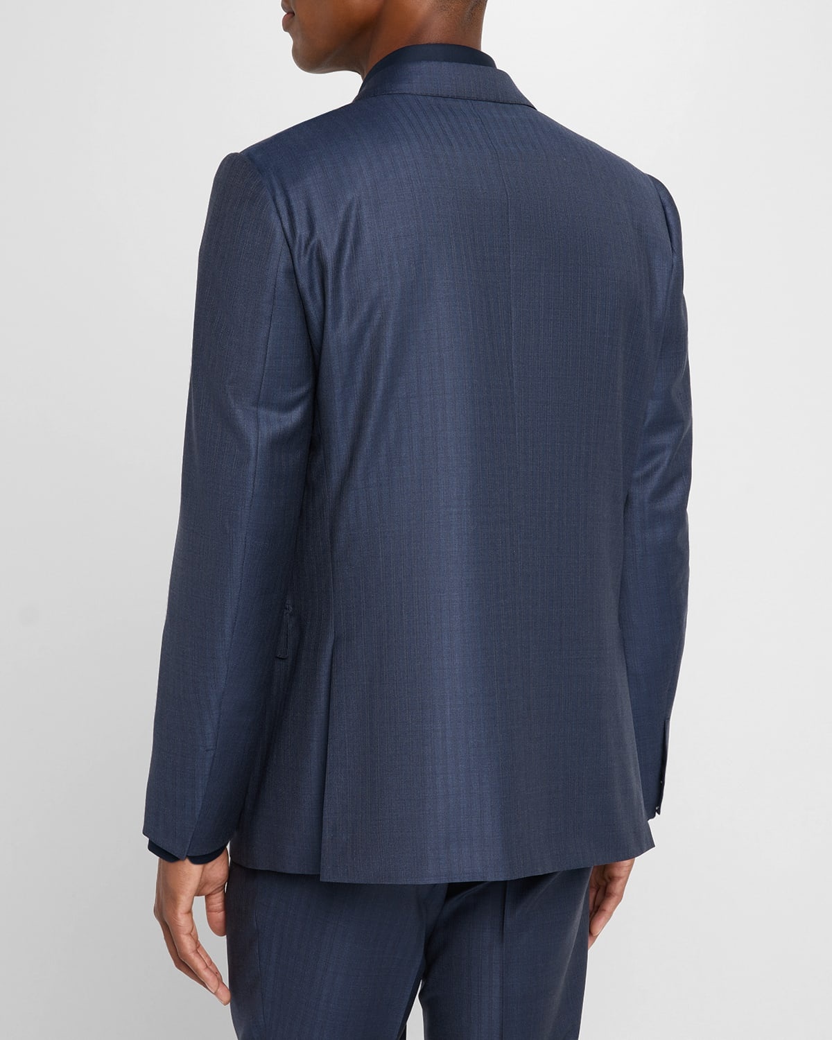 Men's Wool Pinstripe Suit - 9