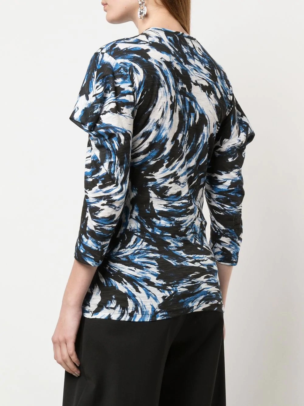 feather-printed T-shirt - 4