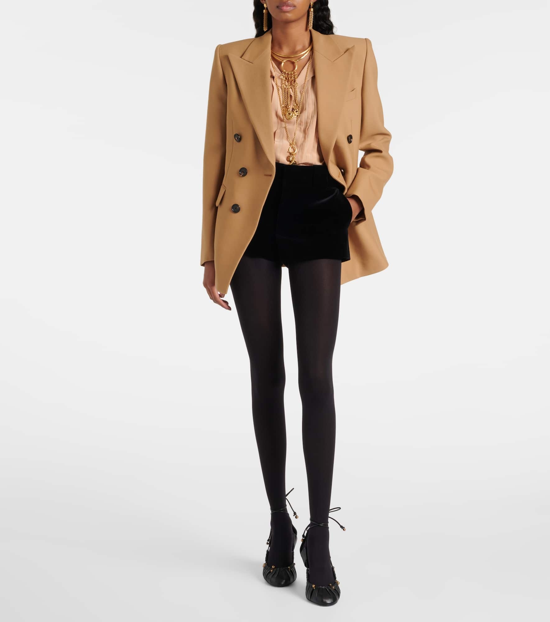 Wool grain de poudre blazer - 2