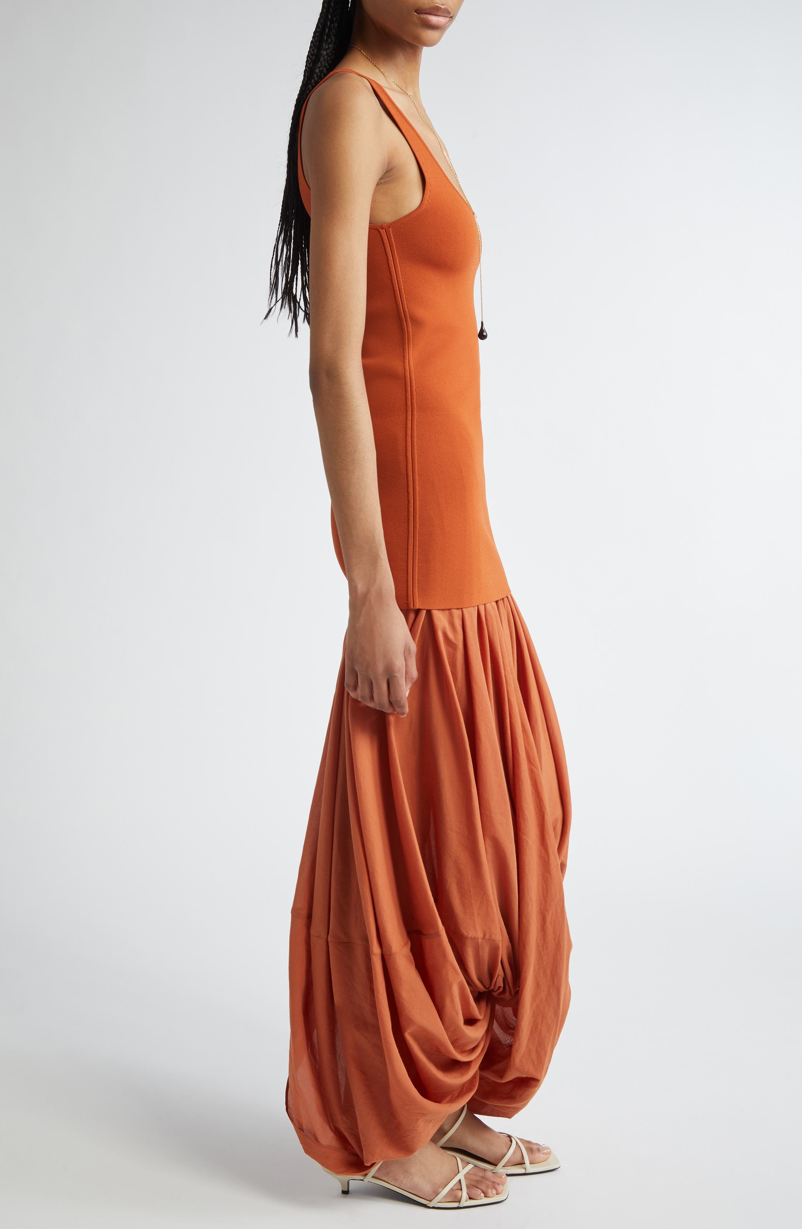 TOTEME Cocoon Tank Dress in Terracotta at Nordstrom - 3